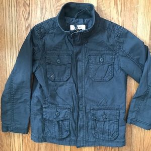 Boys Black Cotton Sz 8-10 Light Jacket w/lining